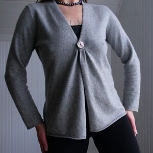 Modern InCashmere super‎ soft grey cashmere cardigan